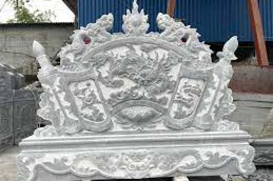 Cuốn thư đá chấn phong thủy đẹp
