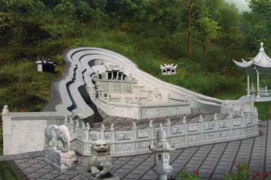 Bia mộ người Hoa đẹp