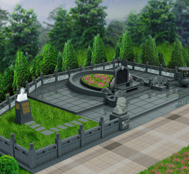 Thiết Kế Bia Mộ Người Hoa 